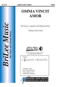 Omnia Vincit Amor TB choral sheet music cover Thumbnail